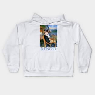 By the Seashore by Pierre-Auguste Renoir Kids Hoodie